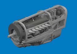 Motor P-51D IMPRESIÓN. Escala 1:72. Marca Eduard. Ref: 672389