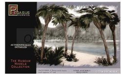 Palm Trees, 5uds, con base. Escala 1:72 a 1:87, altura 12cm. Marca Pegasus. Ref: PG6503