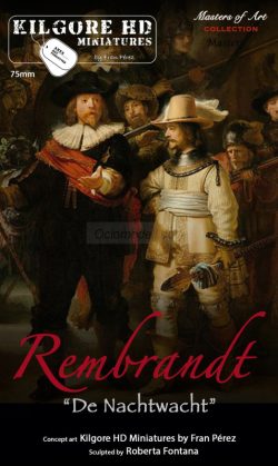 Rembrandt “De Nachtwacht”, 75mm. Marca Kilgore HD Miniature. Ref: Rembrandt