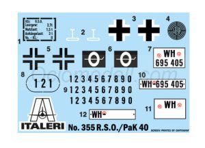 RSO / PAK 40. Escala 1:35. Marca Italeri. Ref: 355