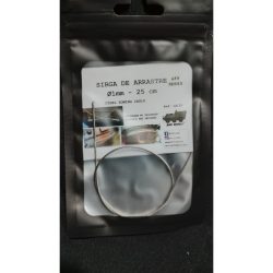 Sirga de Arrastre, Díametro 1mm, Largo 25cm. Marca BMR MODELS. Ref:CA125