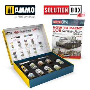 SOLUTION BOX MINI 17 - Vehículos Alemanes Invernales de la WWII. Marca Ammo of Mig Jimenez. Ref: AMIG7901
