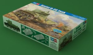 Soviet D-38 tank. Escala 1:35. Marca Hobby Boss. Ref: 84517