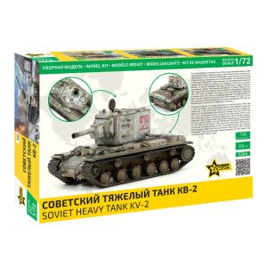 Soviet heavy tank KV-2. Escala 1:72. Marca Zvezda. Ref: 5084