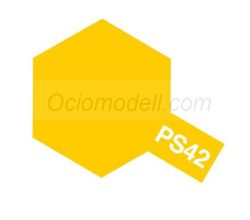 Spray TRANSLUCENT YELLOW Polycarbonate ( 86042 ). Bote 100 ml. Marca Tamiya. Ref: PS-42, PS42