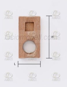 Topes de mastil ingles, 18 mm x 10mm. 1 unidad. Marca Amati. Ref: 4298/03, 4298/D, 4298D, 429803