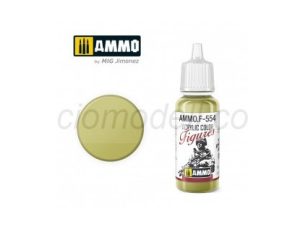 crílico para figuras, Verde Caqui. Bote 17 ml. Marca Ammo by Mig Jimenez. Ref: F554