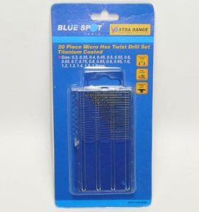 Estuche de 20 brocas de 0,3 mm a 1,6 mm. Marca ociomodell