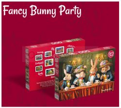 Fiesta elegante de Conejitos, 500 pz. Marca Cherry Pazzi. Ref: 20050