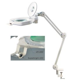 Flexo Lupa 5D-20D Triple Luz Regulable. Marca Dismoer. Ref: 19535