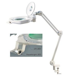 Flexo Lupa 5D-20D Triple Luz Regulable. Marca Dismoer. Ref: 19535 2 Flexo Lupa 5D-20D Triple Luz Regulable. Marca Dismoer. Ref: 19535