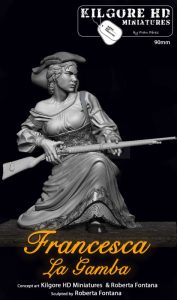 Francesca la Gamba, 90mm. Marca Kilgore HD Miniature. Ref: Francesca