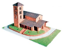 Iglesia de San Joan de Caselles. Serie de edificios históricos. Escala 1:60. Marca Keranova. Ref: 30112