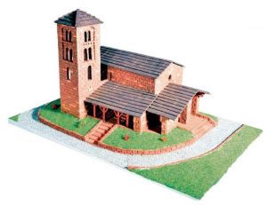 Iglesia de San Joan de Caselles. Serie de edificios históricos. Escala 1:60. Marca Keranova. Ref: 30112