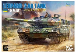 Leopard 2A6 "UKRAINE". Escala 1:35. Marca Border model. Ref: BT031 2 Leopard 2A6 "UKRAINE". Escala 1:35. Marca Border model. Ref: BT031