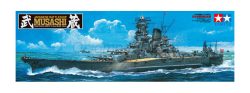 Musashi Japanese Battleship. Escala: 1:350. Marca: Tamiya. Ref: 78031
