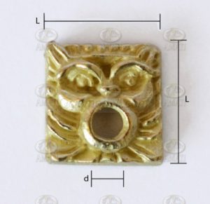 Ornamento , 4 ud. 8 X 8 mm. Marca Amati. Ref: 5309