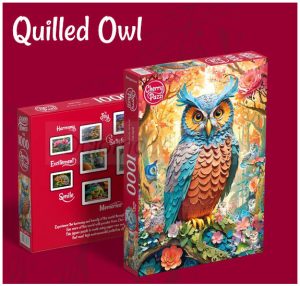 Puzzle, Quilled Owl, 1000 pz. Marca Cherry Pazzi. Ref: 30776 3 Puzzle, Quilled Owl, 1000 pz. Marca Cherry Pazzi. Ref: 30776