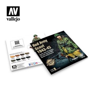 Red Army Scout 1943-45. 8 Botes 17 ml + Alpine Miniature. Marca Vallejo. Ref: 70248, 70.248