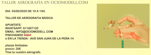 Taller de Aerografia en ociomodell.com, 03 Mayo 2025 - TALLER DE AEROGRAFÍA BÁSICA