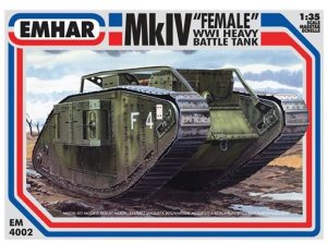 Tanque heavy battle, Mk IV " Female " WWI. Escala 1:35. Marca Emhar. Ref: EM4002. 2 Tanque heavy battle, Mk IV " Female " WWI. Escala 1:35. Marca Emhar. Ref: EM4002