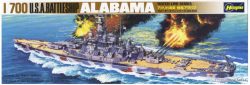 U.S.A. Battleship USS Alabama. Escala: 1:700. Marca: Hasegawa. Ref: 608