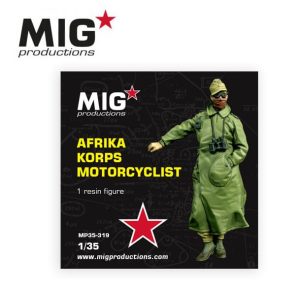 Afrika korps motorcyclist. Escala 1:35. Marca Mig productions. Ref: MP35-319