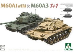 M60A1 w/ERA And M60A3 - 1 Plus 1. Escala 1:72. Marca Takom. Ref: 5022