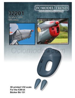 BÜCKER Bü 131, CASA 1.131. Escala 1/32, Impreso en 3d, Para ICM. Marca FCmodeltrend. Ref: 32201