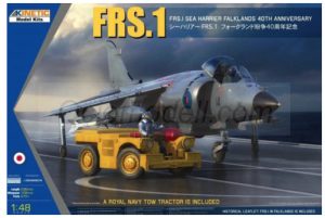 FRS.1 Sea Harrier Falklands 40th Anniversary with a Royal Navy Tow Tractor. Escala 1:48. Marca Kinetic Model. Ref: K48138