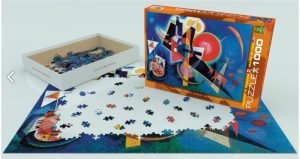 In Blue, Kandinsky. Puzzle horizontal, 1000 pz. Marca Eurographics. Ref: 6000-1897