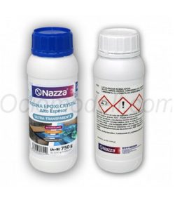 Resina Epoxi Cristal de Alto Grosor - Especial Coladas y plásticos. 750Gr. Marca NAZZA. Ref: CRISTAL.