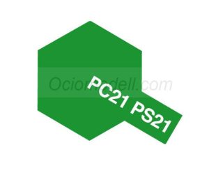 Spray PARK GREEN Polycarbonate ( 86021 ). Bote 100 ml. Marca Tamiya. Ref: PS-21, PS21
