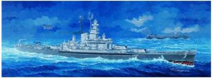 USS MASSACHUSETTS BB-59. Escala: 1:350. Marca: Trumpeter. Ref: 05306.