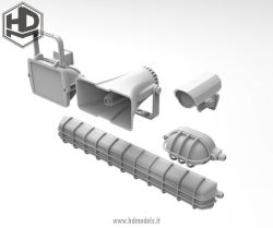 Alumbrado y seguridad. Escala 1:35. Marca Macone. Ref: HDM35021