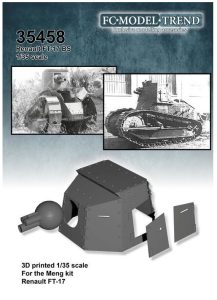 Renault FT-17 BS. Escala 1:35. Marca FCmodeltrend. Ref: 35458
