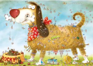 At The Dog. Puzzle horizontal, 1000 pz. Marca Heye. Ref: 30066