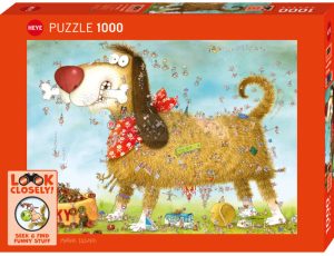 At The Dog. Puzzle horizontal, 1000 pz. Marca Heye. Ref: 30066