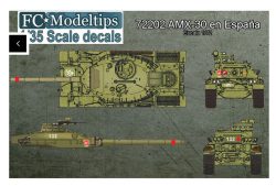 Calcas AMX-30 in Spain. Escala 1:72. Marca Fcmodeltips. Ref: 72202