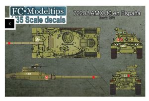 Calcas AMX-30 in Spain. Escala 1:72. Marca Fcmodeltips. Ref: 72202