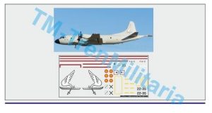 Calcas Avión LOCKHEED P-3 ORION "22-35", decoración "gris GRUPO 22". Escala 1:48. Marca Trenmilitaria. Ref: 000_6576
