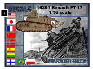 Calcas para el FT-17. Escala 1/16. Marca Fcmodeltips / Fcmodeltrend. Ref: 16201