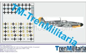 Caza MESSERSCHMIT BF-109 G-6 "Escuadrilla 9/JG26, 10 aviones", Junio 1943. Escala 1:48. Marca Trenmilitaria. Ref: 000_7033