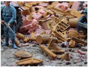 Chatarra oxidada. 140 gr. Escala 1/35. Marca Juweela. Ref: 23335