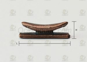 Cornamusa de 12 mm metalica. Paquete de 5 unid. Marca Amati. Ref: 4935/12, 493512