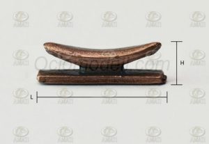 Cornamusa de 12 mm metalica. Paquete de 5 unid. Marca Amati. Ref: 4935/12, 493512