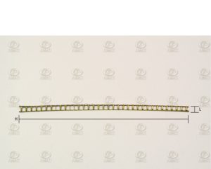 Escalera de Latón Tipo A, 3x100 mm. 1ud. Marca Amati. Ref: 497003, 4970/03