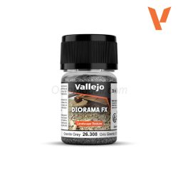 Gris Granito 0.5-2mm. Bote 60gr. Marca Vallejo. Ref: 26.308, 26308