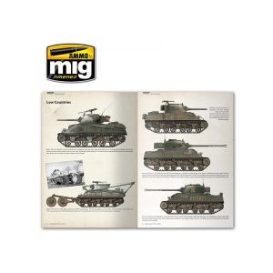 Guia de perfiles de camuflajes. Sherman, el milagro americano. Marca Ammo Mig. Ref: A MIG 608 2 Guia de perfiles de camuflajes. Sherman, el milagro americano. Marca Ammo Mig. Ref: A MIG 6081