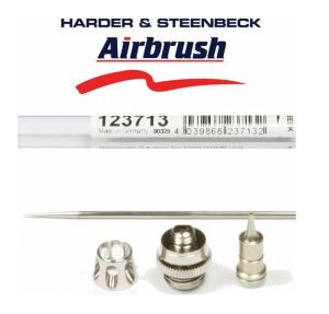 Set boquilla y aguja completo 0.40mm para Evolution, Grafo y Infinity. Marca Harder & Steenbeck. Ref: 123713